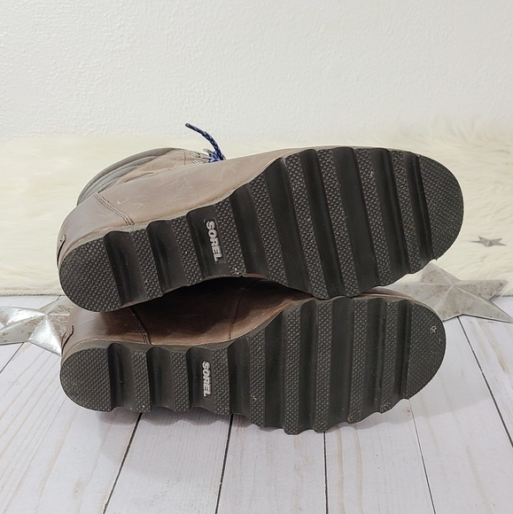 SOREL Conquest wedge hiking boots Kettle Aviation Size 9.5 - Picture 11 of 13